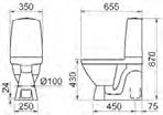214 WC-ISTUIMET JOUTSENMERKITYT TUOTTEET 215 WC-moduuli lasia 60mm* Suositeltu asennusetäisyys seinästä viemärin keskikohtaan 60-80 cc.