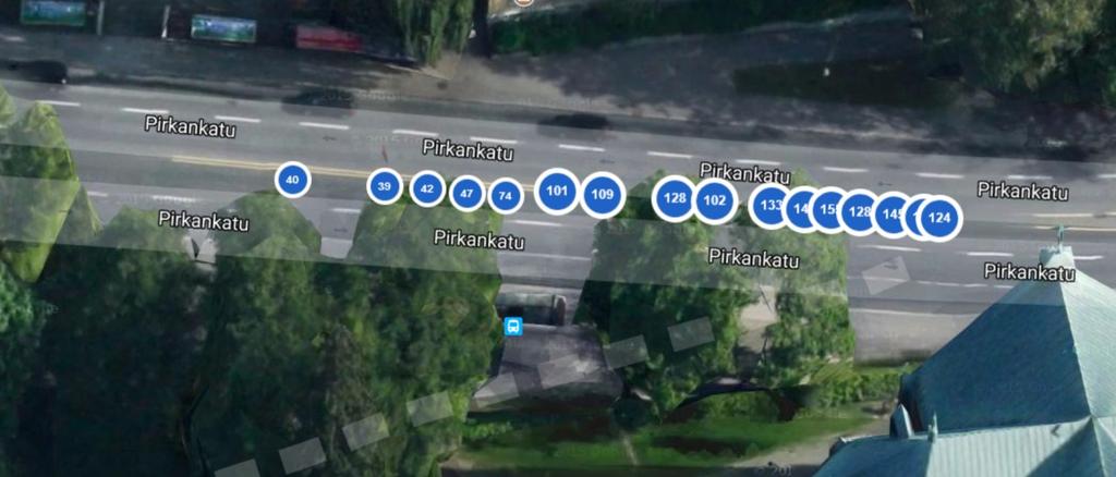 Tutkimuskohde sijaitsee Pirkankadulla Mustalahdenkadun ja Kortelahdenkadun välissä.