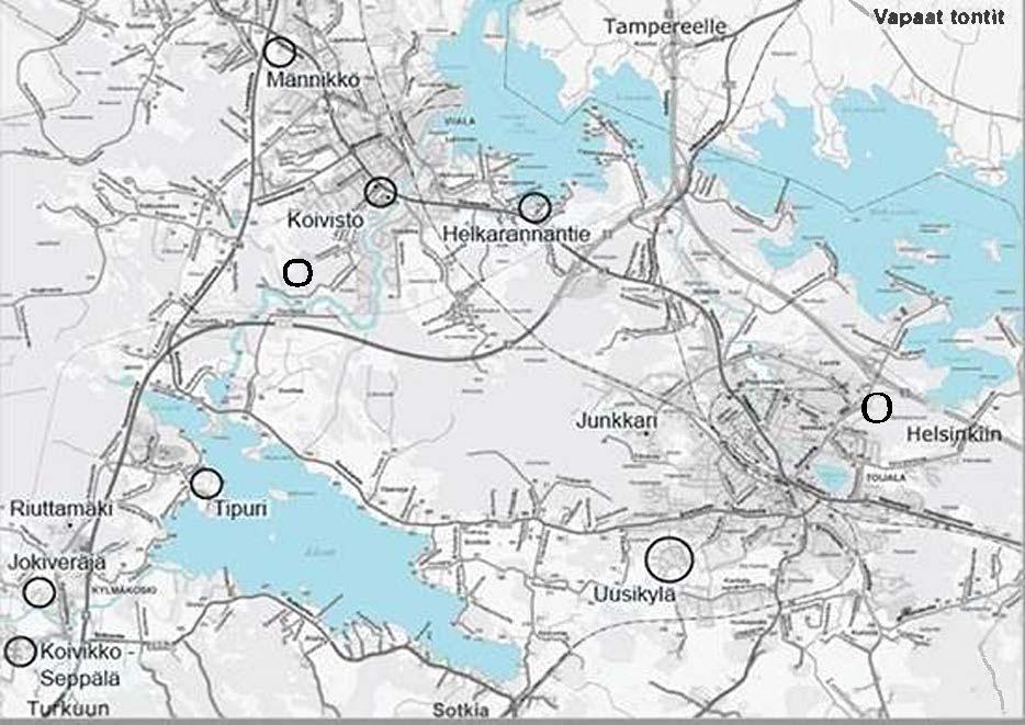 FCG KONSULTOINTI OY Raportti 15 (51) 3.1.3 Maankäytön suunnittelun vaikutukset lapsimääriin Akaan kaupungin kaikissa taajamissa on myynnissä useita kaavoitettuja ja kunnallistekniikan piirissä olevia tontteja.