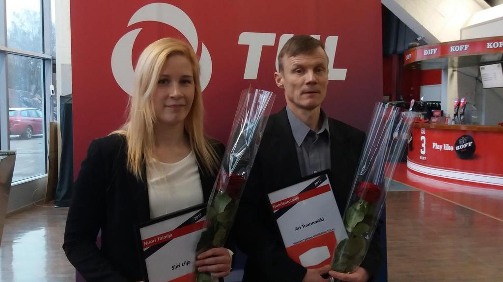 TUL MYÖNSI STIPENDEJÄ JA PALKITSI TOIMIJOITA TUL jakoi Viljo ja Vieno Salo säätiön stipendejä nuorille urheilijoille.