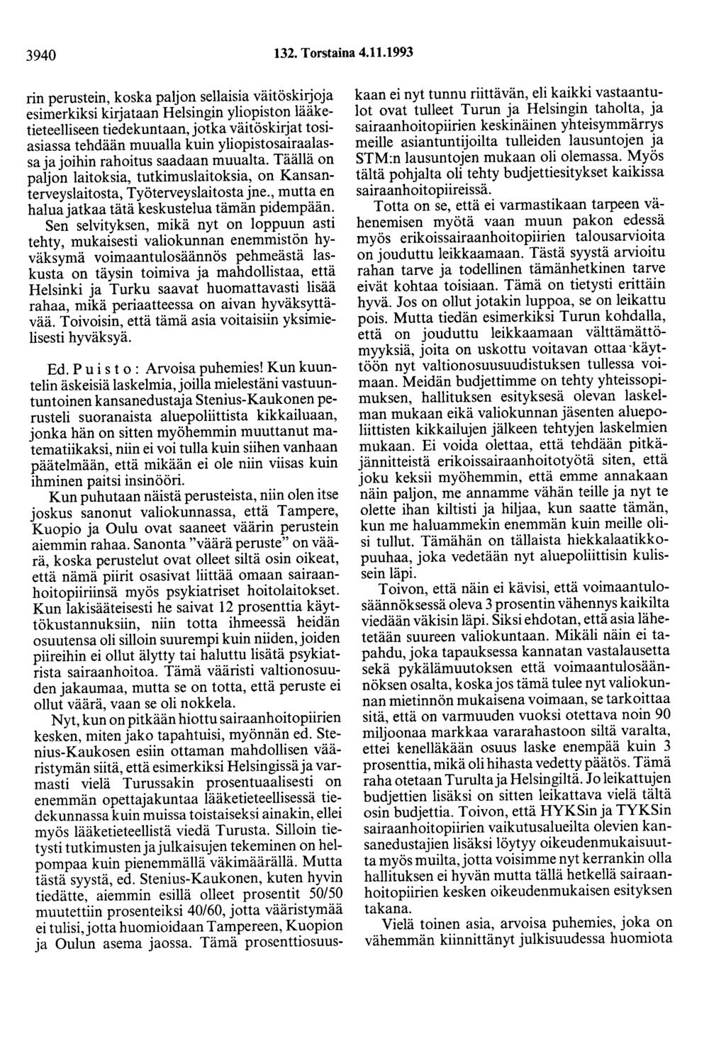 3940 132. Torstaina 4.11.