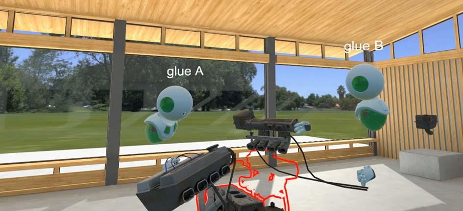 Fake Glue Lisää erillisessä esityksessä hankkeen VR-todellisuudessa tapahtuva neuvonta on päädytty