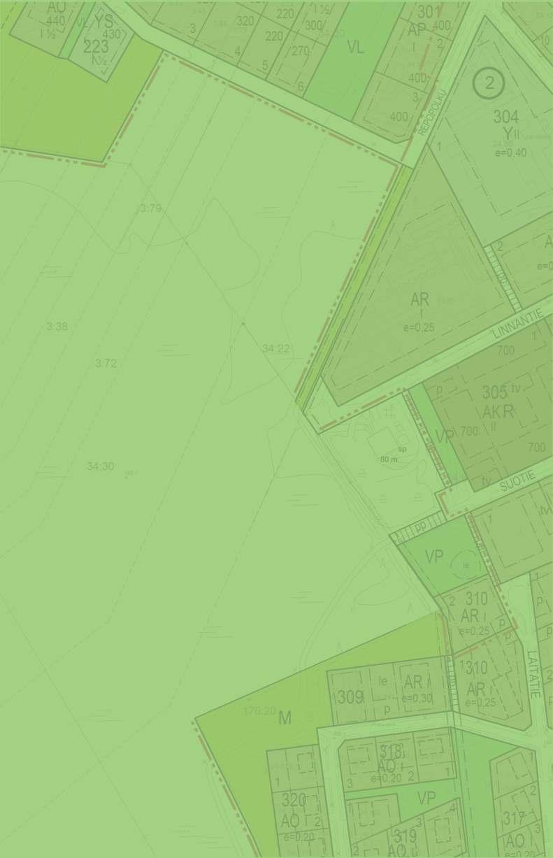 ASEMAKAAVAMERKINTÖJEN SELITYKSET 3 m kaava-alueen rajan ulkopuolella oleva viiva. KITTILÄN KUNTA, kirkonkylä ET Yhdyskuntateknistä huoltoa palvelevien rakennusten ja laitosten alue. VP M Puistoalue.