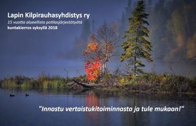 Innostu vertaistukitoiminnasta ja tule mukaan! Kuntakierros 2018 Lapin 21 kuntaa 13.8. 1.11.