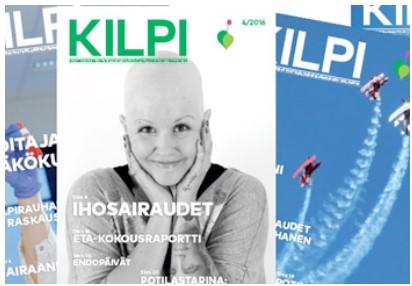 Mistä tietoa löytää? Jäsenetu: KILPI lehti Kilpirauhasliiton jäsenlehti Kilpi postitetaan jäsenille ja tilaajille neljä kertaa vuodessa.