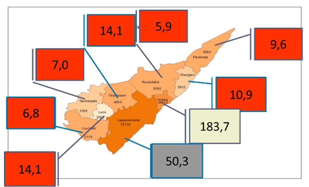 133 000 asukasta Perustettu 2010 9