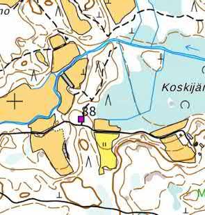 Ajoitustarkenne uusi aika Inventointimenetelmät Pintahavainnointi, kairaus Aiemmat löydöt Inventointi 2017: Harjanteella kuivatun Koskijärven lounaispuolella on alunperin yli 30 m pitkä,