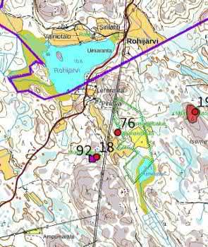 92. Pihlava 3 Keski-Pohjanmaan ArkeologiaPalvelu Uusikaupunki Kalanti osayleiskaava 2017 Osa 2 105 Mj-rekisteri TM35-lehtijako L3244R Laji kulttuuriperintökohde Vanha yleislehtijako