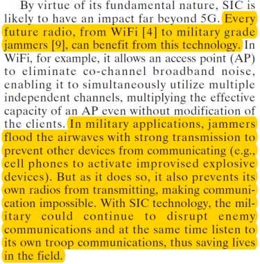 Full-duplex radiot sotilaskäytössä Teknologian sotilassovellukset ovat olleet täysin selvittämättä Oikealla ainoa seikkaperäinen maininta, jonka löysimme tieteellisestä kirjallisuudesta S. Hong, J.