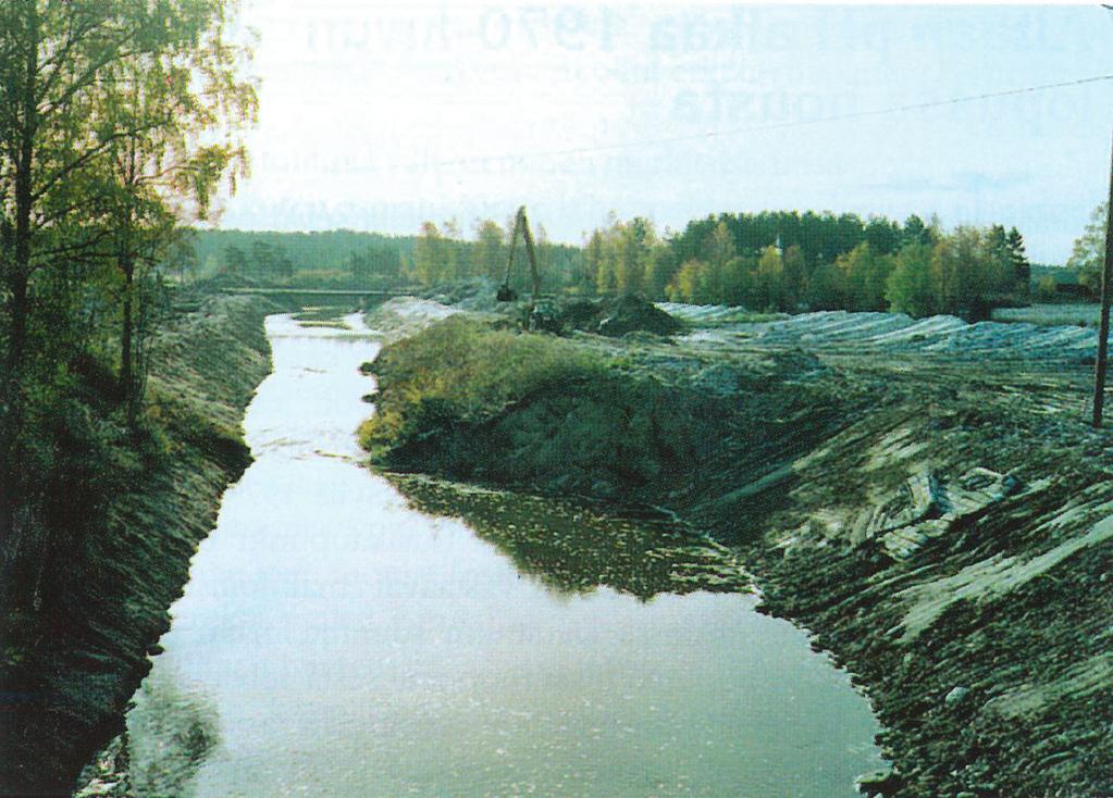 2.3 Sirppujoen perkaukset ja niiden aiheuttamat riskit Sirppujoen valuma-alueella on tehty vuosien saatossa useita tulvasuojeluun liittyviä perkauksia, jotka ovat yksipuolistaneet jokiuomaa (Salmi &