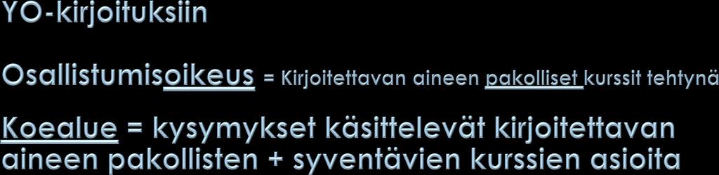 MAA11-13 + kertaus MAA14 MAB01-6 + syv.