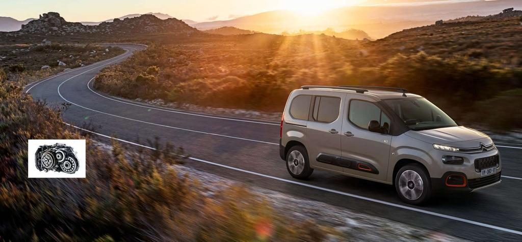 MOOTTORIT VIIMEISIMMÄN SUKUPOLVEN TEHOKKAAT VOIMANLÄHTEET Uuteen Citroën Berlingo -mallistoon on tarjolla laaja valikoima tehokkaita ja polttoainetaloudellisia bensiini- ja dieselmoottoreita, jotka