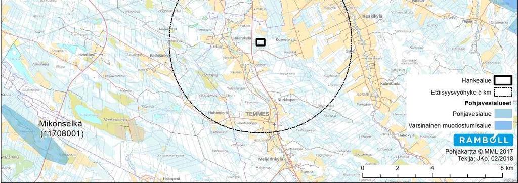 Lisäksi pohjavesivaikutuksia on tarkennettu Temmeksen vanhan kaatopaikka-alueen pohjaveden tarkkailutietojen perusteella.
