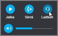 Laitteet 9. Laitteet-ikkunasta voit säätää pöytäkaiuttimen äänenvoimakkuutta. 10.