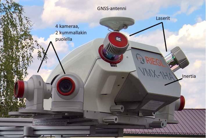 .. Nordic Geocenter Oy VMX-HA Menetelmässä suoritetaan tieverkon laserkeilaus liikenteen nopeudella liikkuvalla ajoneuvolla.