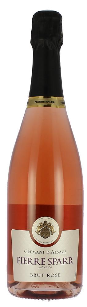 Pierre Sparr Cremant Brut Rose Crémant Rosé brut viinin värissä loistaa hento lohenpunainen ja sitä täydentää hienot kuplat lasissa.