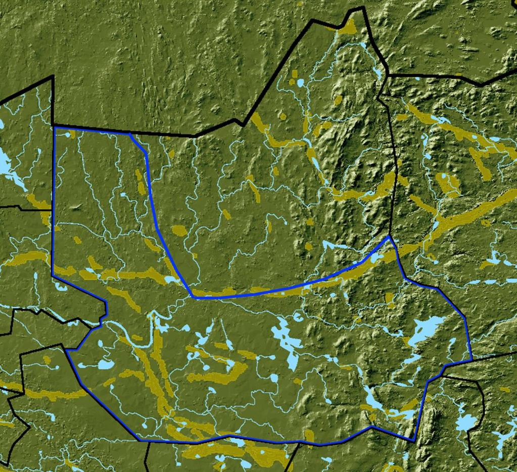 7 4. INVENTOINTIALUEEN MAISEMA, GEOLOGIA JA LUONTO Alue jakautuu kahteen eri päämaisematyyppiin: - Itäosan vaara-alue, joka kuuluu Itä-Suomen Karelidien vaara-alueeseen.