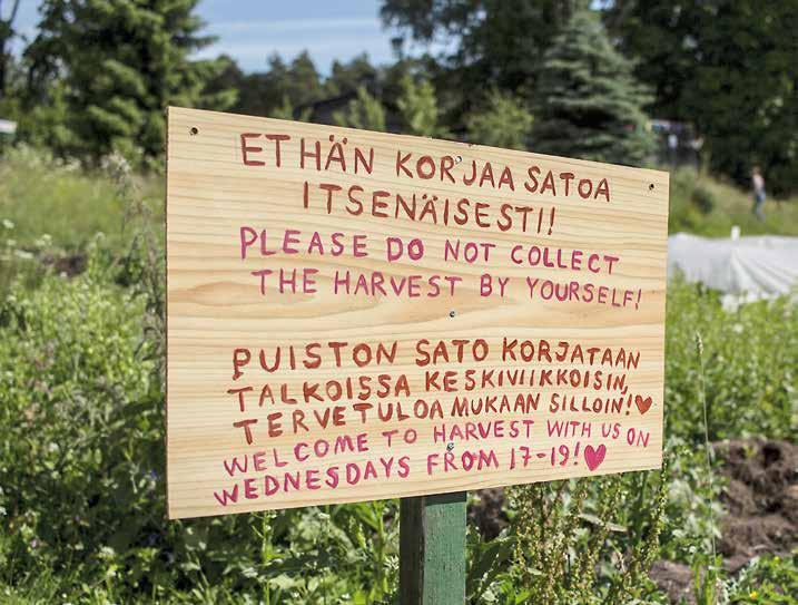 Syötävä puisto -konsepti Kaupungistumisen myötä meidän luonto- ja ympäristösuhteemme on muuttunut. Yhä useampi suomalainen etääntyy arjessa ruoan tuotannosta ja myös siitä, miten luonto toimii.