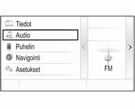 10 Johdanto Ohjauspyörän kauko-ohjaimet Kuljettajan tietokeskuksessa näkyvät Infotainment-järjestelmään liittyvät tiedot ja valikot.