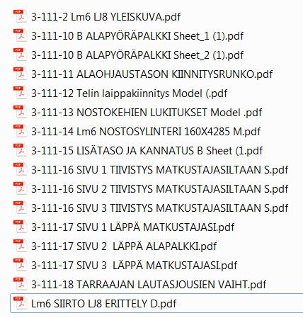 Muutokset Lm6:ssa tehdään siten, että silta on helppo siirtää takaisin LJ6 laituripaikalle. (Uusi portaalin alaosa sopii käännettynä takaisin LJ6 laituriin). 1.