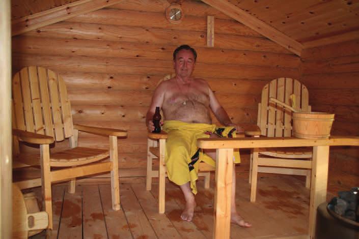 Harri Stein, Auckland, Uusi-Seelanti. tuuriin. Näin he saavat henkilökohtaisen kokemuksen saunomisesta meidän opastuksella. Usein heillä ei ole minkäänlaista kokemusta saunoista.