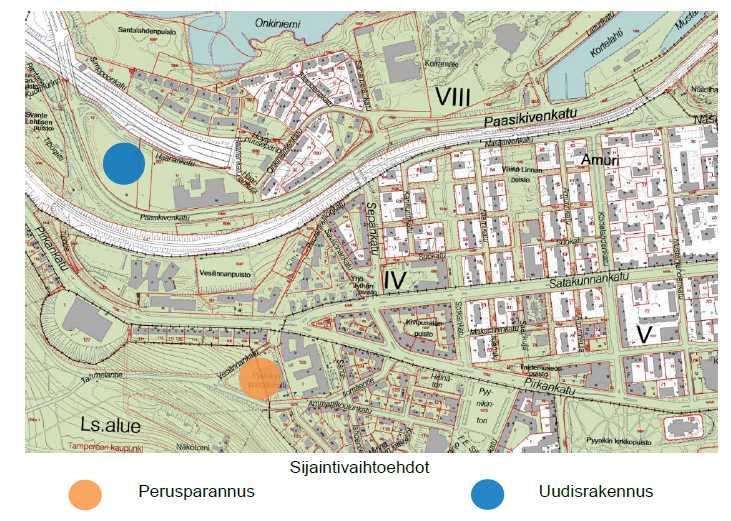 Sijaintivaihtoehdot