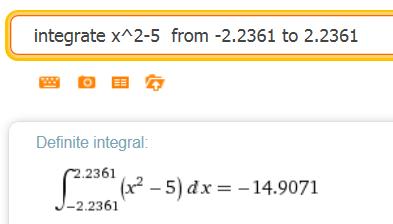 Lske käyrän y = 5 j kselin väliin jäävän suljetun lueen l. vihe.