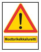 Poikkeustapauksessa ajoradalla voidaan käyttää ennakkovaroitusta Muu vaara- liikennemerkillä (189) ja