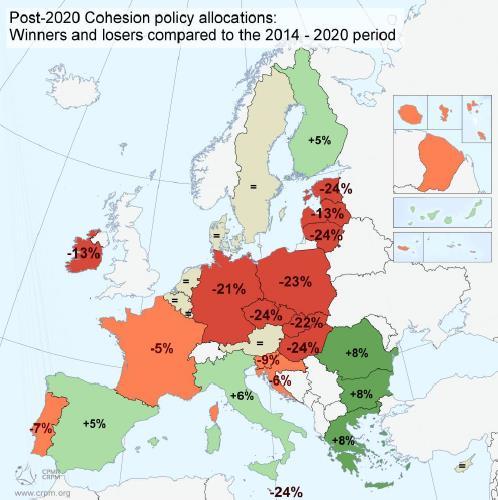 KOHEESIOPOLITIIKAN VOITTAJAT JA HÄVIÄJÄT (CPMR) Suomen koheesiopolitiikan