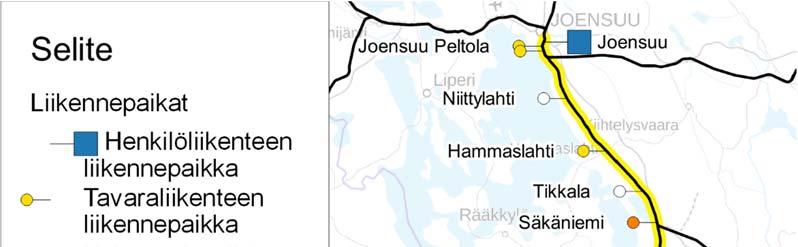 9 Työssä on laadittu neljä hankevaihtoehtoa, joista kattavin (Ve 4) on muodostettu siten, että ratainfrastruktuuri