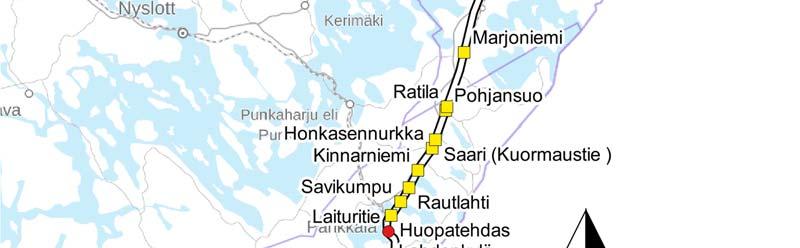 km/h) routavaurion vuoksi.