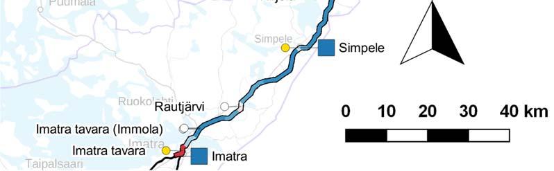 62 3.3.4 VE 3, Imatra Joensuu-välin toimenpiteet Vaihtoehdossa 3 toteutetaan nopeuden noston edellyttämiä toimenpiteitä koko Imatran ja Joensuun välisellä rataosalla.