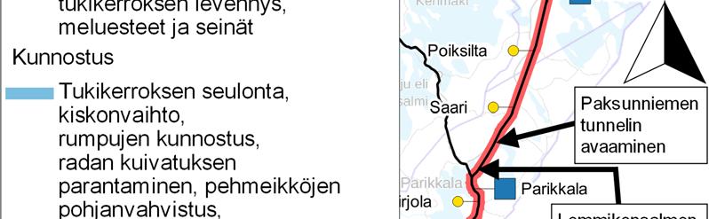 kartalla liitteessä 3 ja meluntorjunnan