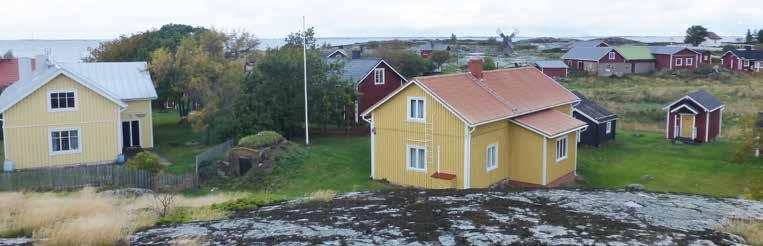 KYLÄSSÄ ESIINTYVIÄ IKKUNARUUTUJAKOJA JA POKIA Kylän rakennusten ikkunajaoista nousee esiin kolme- tai kaksiriviset kahden osan ikkunat, jotka on jaettu vaakasuunnassa.