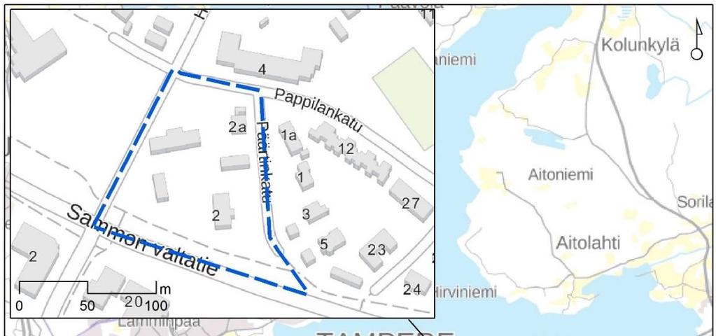 8.11.2017 3 (9) 1 Johdanto 2 Selvityskohde Tampereen kaupunki (Antonia Sucksdorff-Selkämaa) tilasi Sito Oy:ltä Jankan tilan aluetta koskevan lepakkoselvityksen osana alueen asemakaavoitusprosessia.