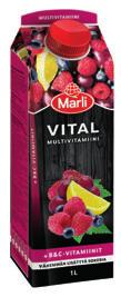1004980 Hedelmänektari + 10 vitamiinia 1 l 1004974 Varttilava 120 x 1 l