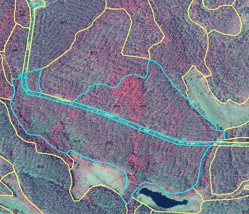 22 Kohde 6a. Susivaaran alaosa Susivaara, Posio (Lauri Karvonen) - Tuore kangas, 230 m mpy, 870 dd, 28 ha Toimenpiteet - Kulotus 1963 - Männyn istutus 1963 - Vesitalouden järjestely?