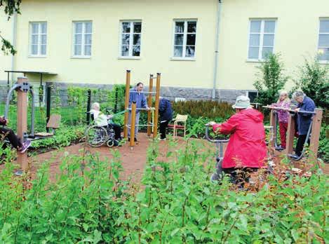 Piha Asukkaille, joiden liikkumiskyky on heikentynyt, piha on tärkeä paikka ulkoiluun ja iloa tuottaviin elämyksiin. Tilallisesti ja toiminnaltaan monipuolinen piha houkuttelee asukkaita ulos.