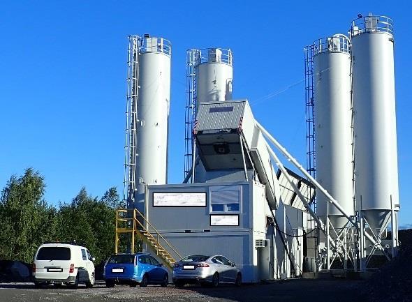 .3.) 6-22 Enimmäiskuljetusmäärä vuorokaudessa 100-200 Betoniaseman toiminta (7) Betonin runkoaineena käytettävä kiviaines tuodaan kuorma-autolla aseman siiloihin tai varastokasoihin, joista se