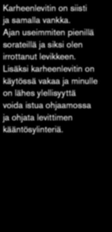 voida istua ohjaamossa ja