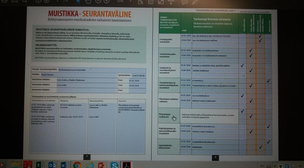 havaitseminen.