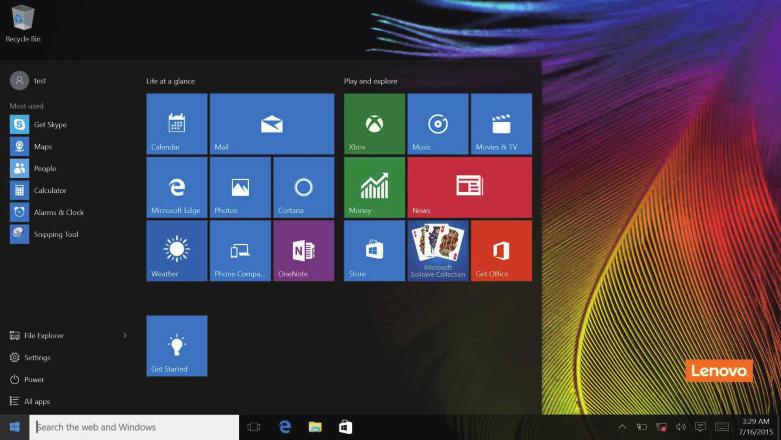 Luku 2. Windows 10:n käytön aloittaminen Virtapainike on Käynnistä-valikossa. Kun valitset sen, voit valita tietokoneen sammuttamisen, uudelleenkäynnistämisen tai lepotilaan asettamisen.
