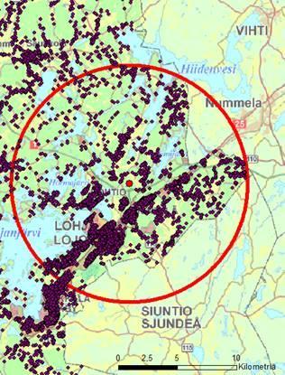 Väestöpohja Lempolan aseman lähellä Radan kannattavuuden kannalta Lohjan kytkeminen osaksi raideliikennettä erittäin perusteltua Lohjan puolella asemasta 10 km:n säteellä asukkaita n. 29 400 Vrt.