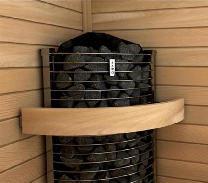 Kiuas Sawo Tower kulmakiuas Teho 6 kw, saunan koon mukaan Erillinen ohjauskeskus ja tehoyksikkö