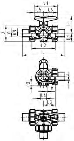 PF 2 34 729 PROGEF Stanar 3-tie palloventtiili malli 543 Vaaka-asennus / T-poraus Puskuhitsauspäät IR-Plus SR11 - metrimitoitus elppo asennus ja poisto (venttiilin pääty ja liitosmutteri ovat