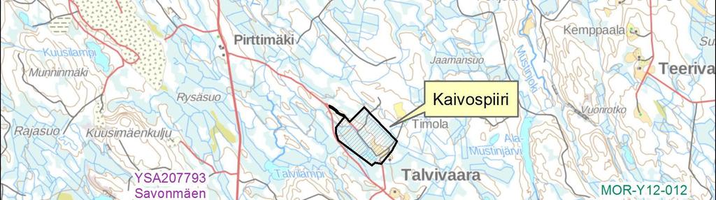 Kajaani seututien 870 ja valtatien 6.