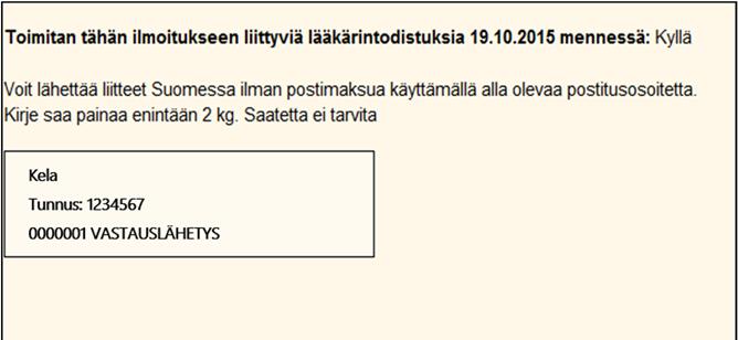 Yhteenvedon tarkistaminen ja lähettäminen / Samana päivänä lähetettäviin