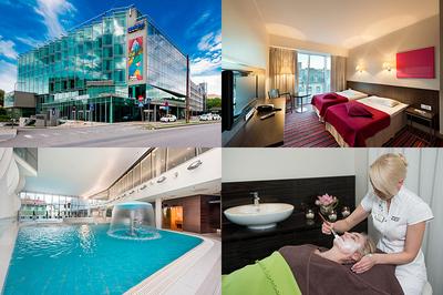 Park Inn by Radisson Meriton Conference & Spa Hotel Tallinn **** Korkeatasoinen ja viihtyisä hotelli sijaitsee Tallinnan keskustassa Toompean mäen kupeessa ja vain muutaman minuutin kävelymatkan