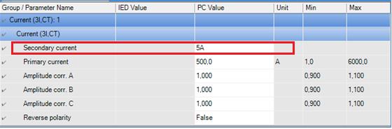 rated values must be known.