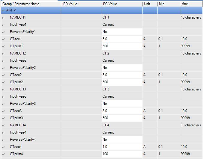 Relay connections for testing directional earth-fault protection Testing guideline 1MRS758885 EN Figure 10. Example of BASEPH:1 settings (U and I base values). Figure 11.